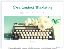 Tablet Screenshot of creacontentmarketing.com